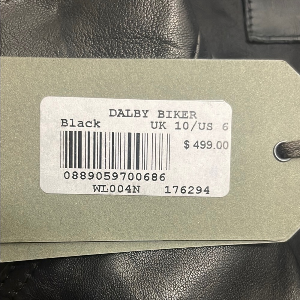 NWT, ALLSAINTS Black Leather Jacket - Picture 3 of 9